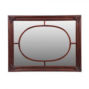 Oval Multi Mirror Mahogany