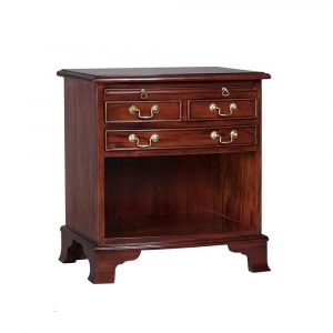 Bowfronted 3 Drawer Pedestal No Door