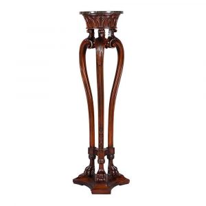 Claw Foot Torchere with Marble