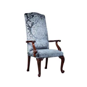 Chippendale High Back Scroll Foot Carver