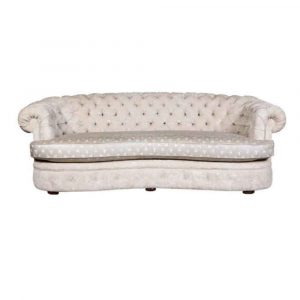 Upholstered Kidney Couch Diamond - Buttoned