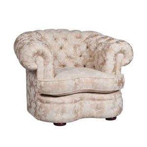 Kidney Diamond Buttoned Chair